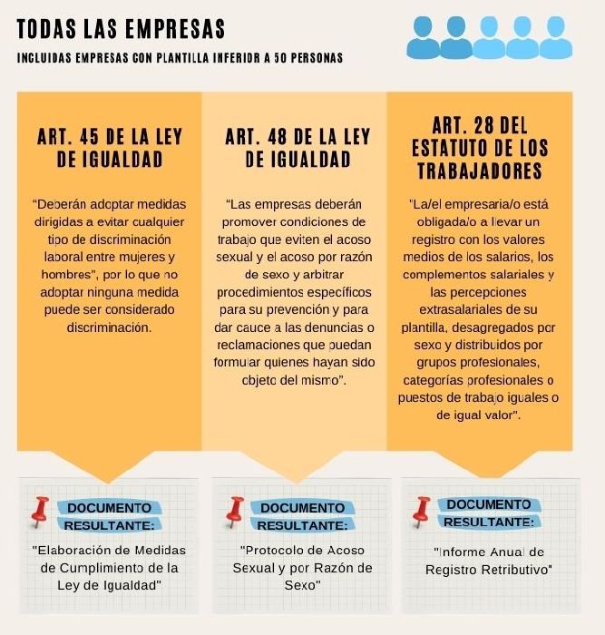 Normativa vigente Igualdad empresas menos de 50